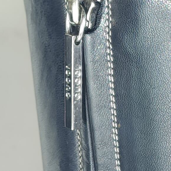 Gucci Women's US7-7,5C EU38 Black Leather Side Zipper Heeld Square Toe Boots - Picture 11 of 16